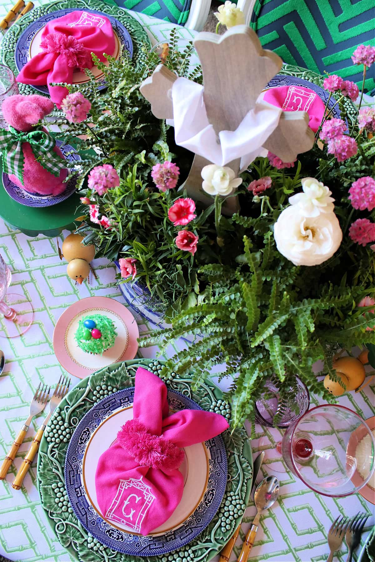 Colorful easter table