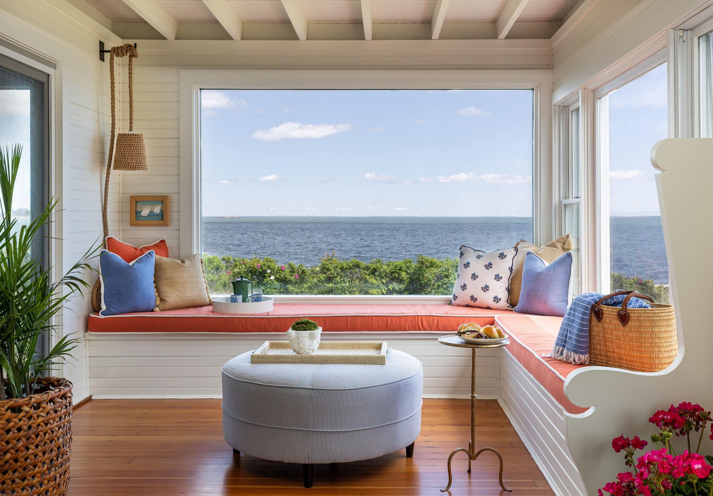 Beach house living room view