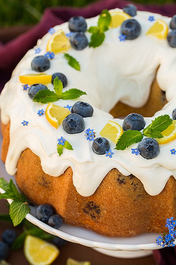 lemon blueberry bundt cake