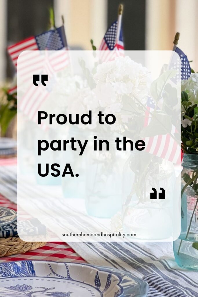 Proud to party in the USA quote