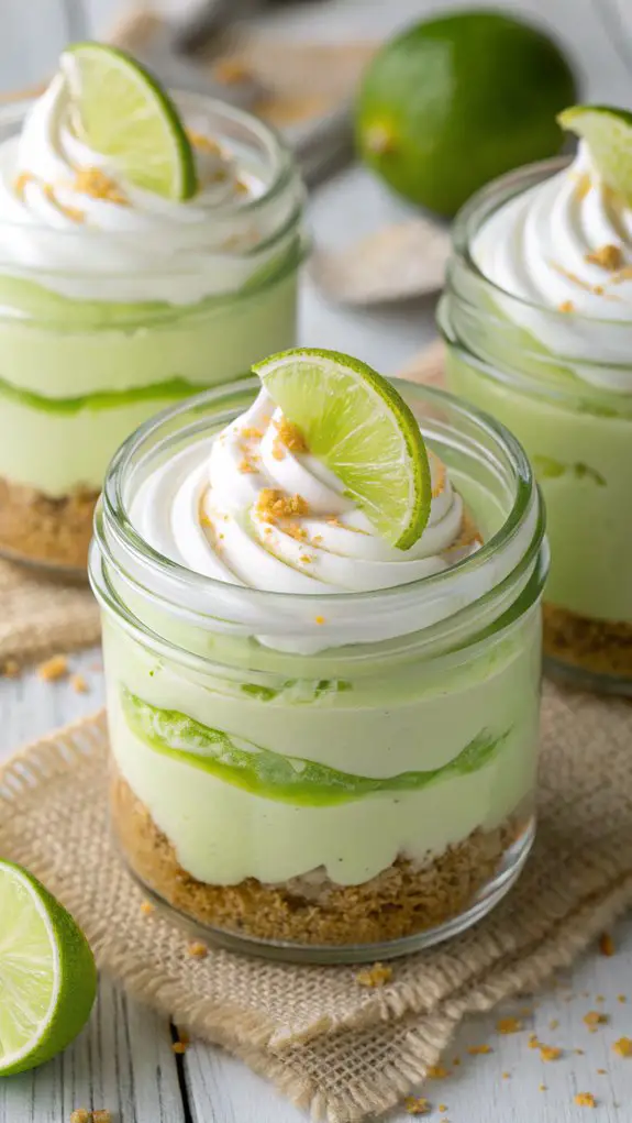 key lime cheesecake jars