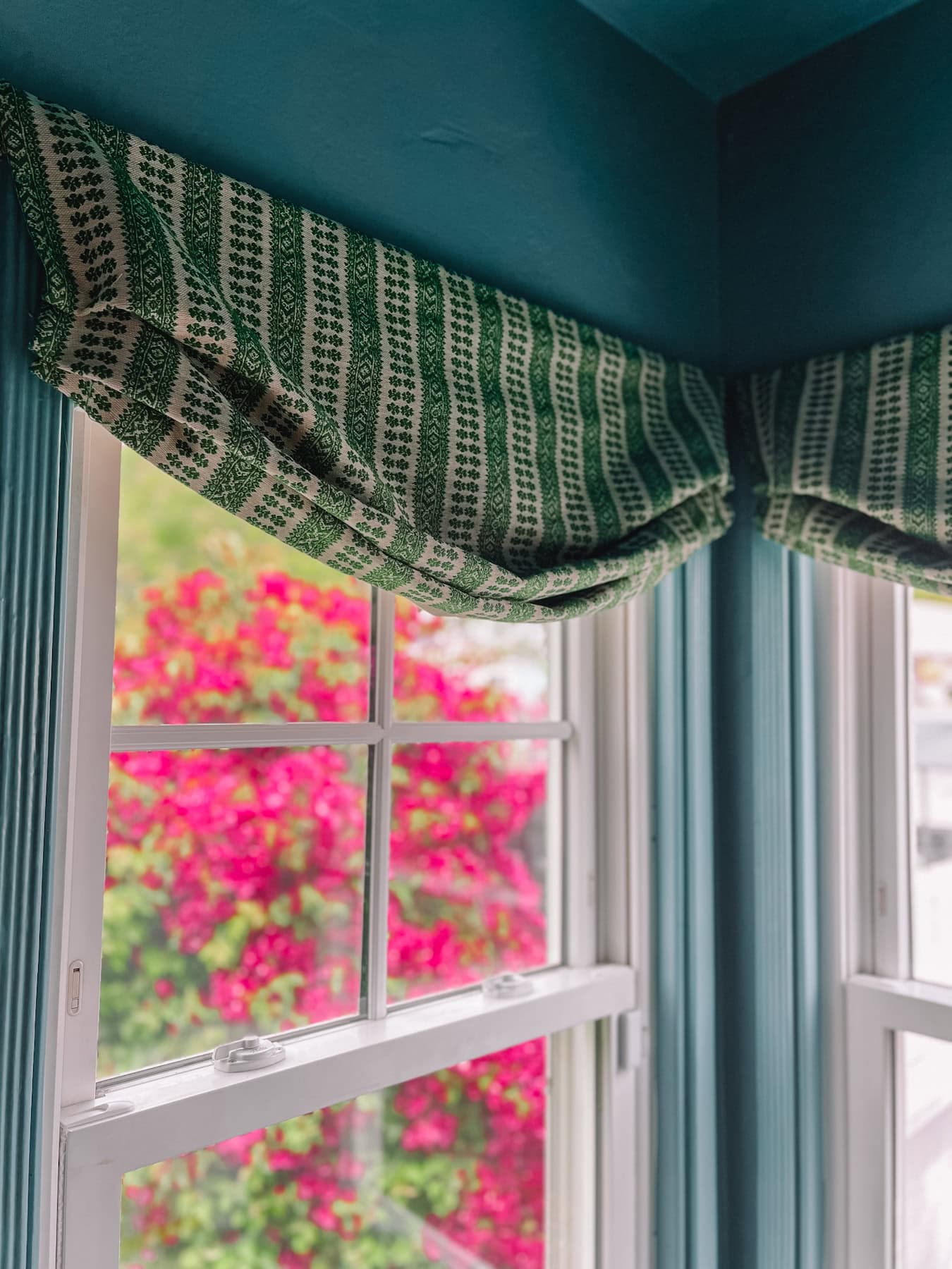 No sew roman shade