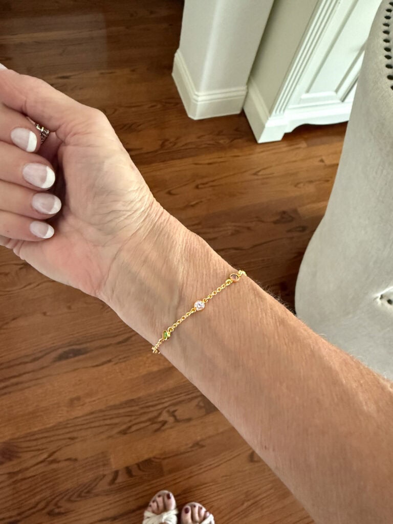 Friendship bracelet with birthstones