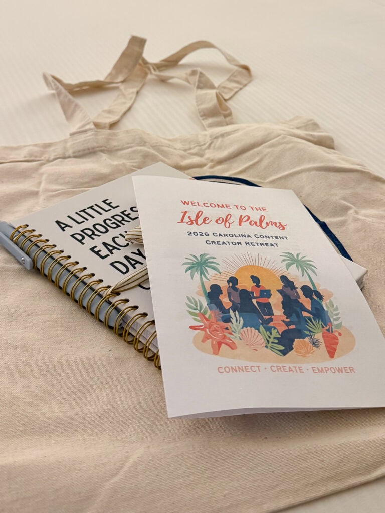Blogging retreat itinerary