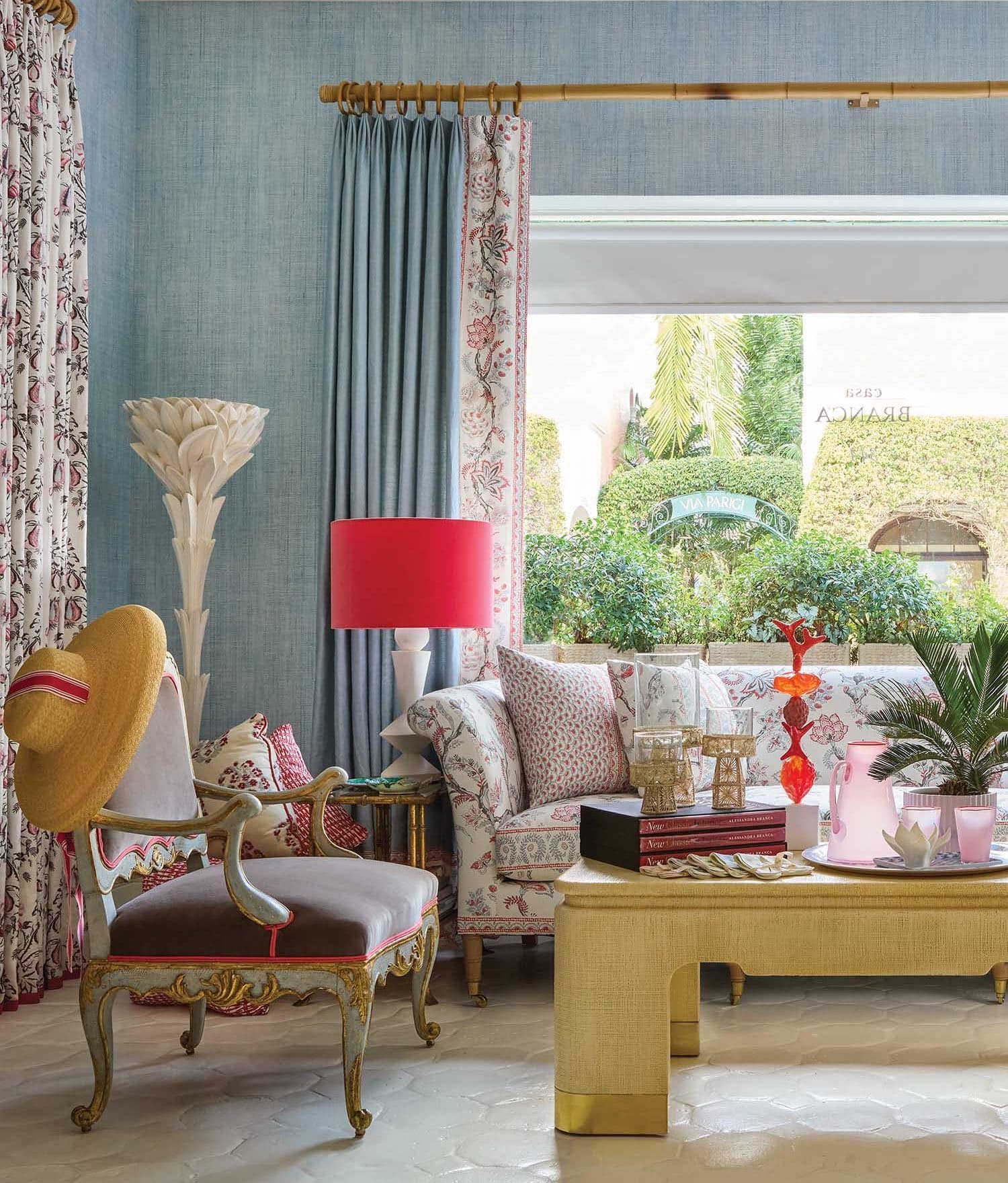 Palm Beach style living room