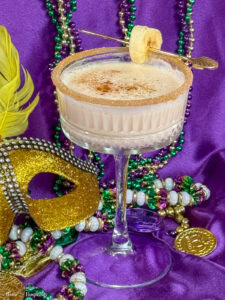 Bananas Foster King Cake Martini (The Perfect Mardi Gras Cocktail)