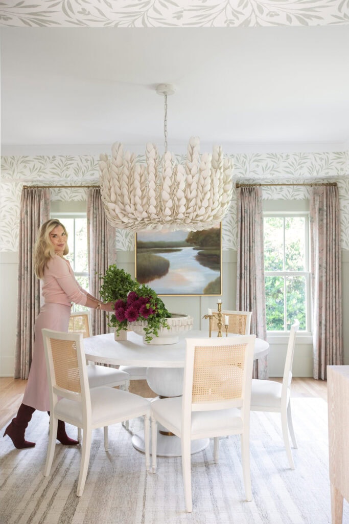 Neutral coastal dining room