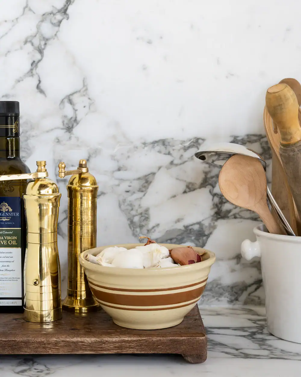 Brass pepper mill