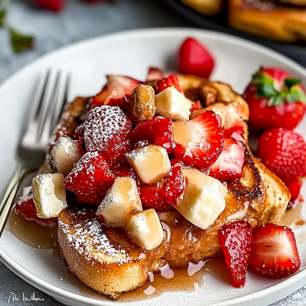 Slow cooker strawberry French toast casserole