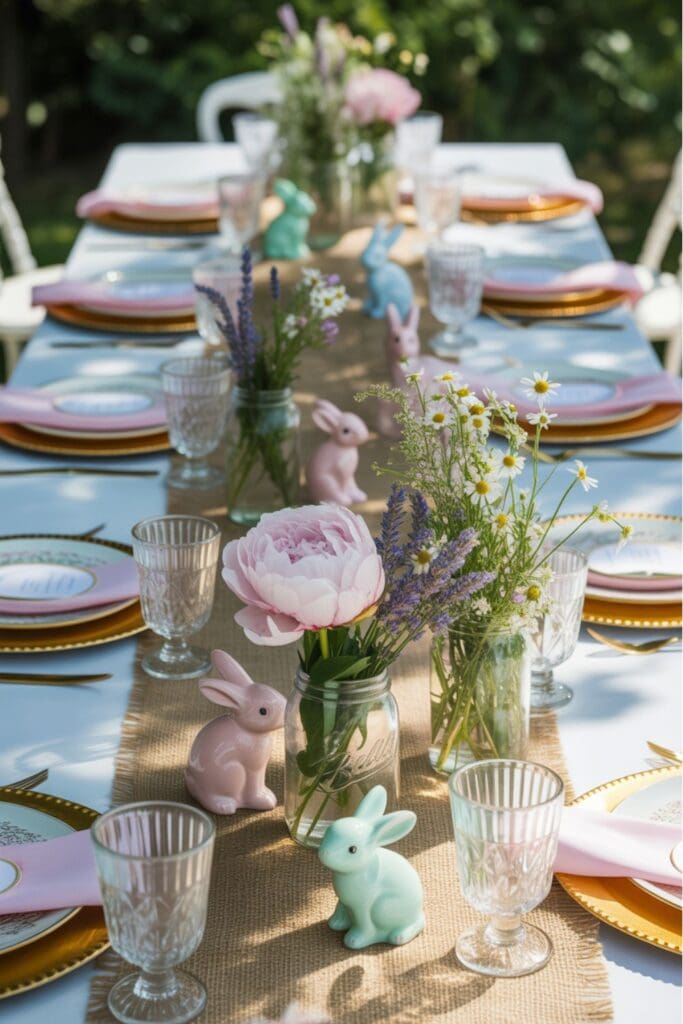 Peter Rabbit themed table
