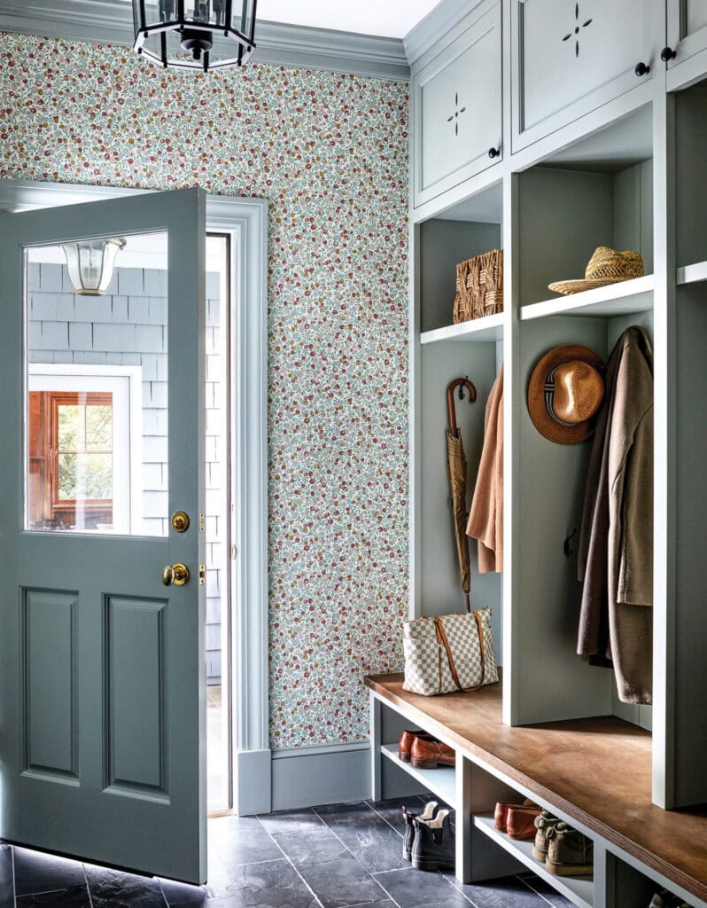 Mudroom in a classic home