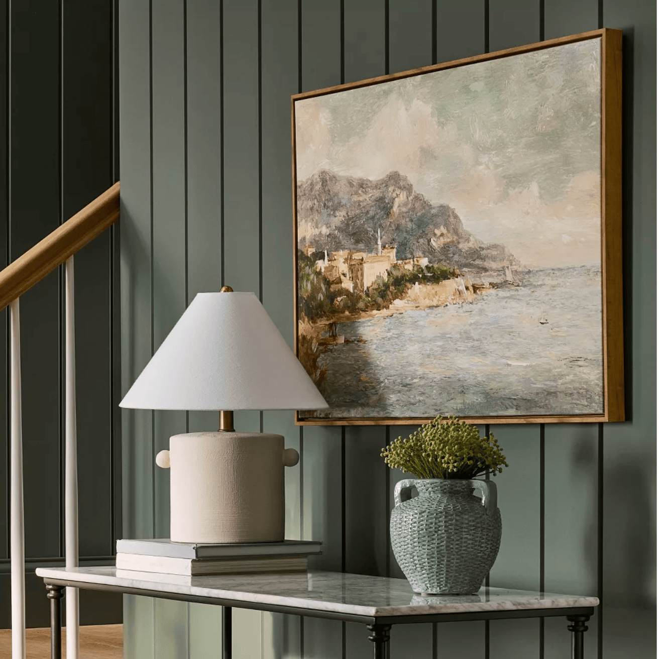 Coastal landscape painting