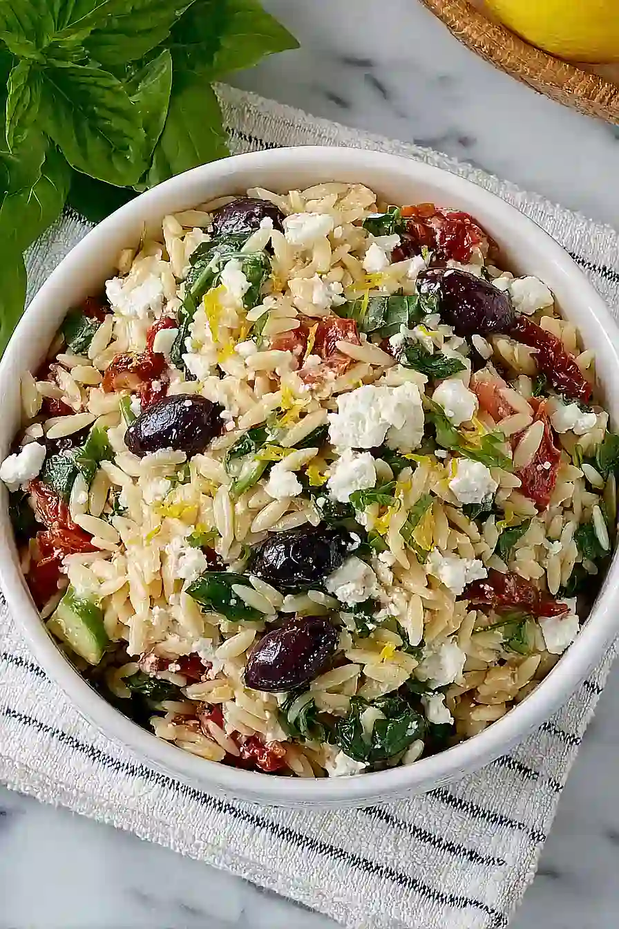 Orzo pasta salad