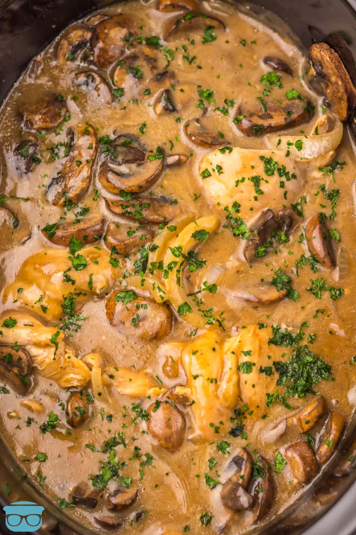 Slow cooker Salisbury chicken